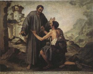 Bartolome Esteban Murillo Brother Juniper and the Beggar (mk05) China oil painting art
